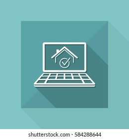 Pick house - Vector icon for computer website or application