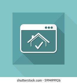 Pick house - Vector icon for computer website or application