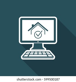 Pick house - Vector icon for computer website or application