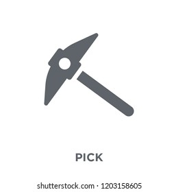 Pick icon. Pick design concept from  collection. Simple element vector illustration on white background.