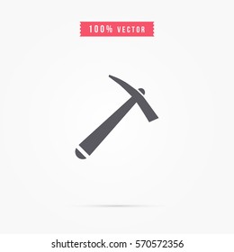 The pick icon. Pickax symbol