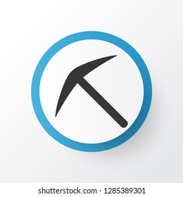 Pick icon symbol. Premium quality isolated pickax element in trendy style.