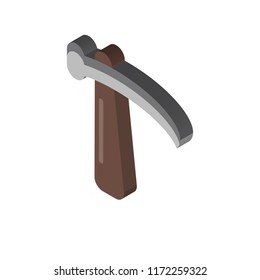 Pick isometric left top view 3D icon