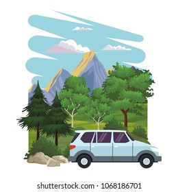 Pick up at landscape