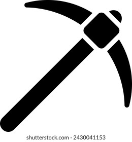 pick mattock glyph icon illustration vector