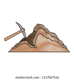 pick mining tool with mine