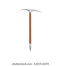 Pick tool, geological or mining industry equipment vector Illustration on a white background