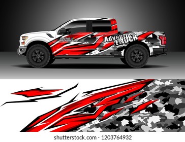 Car Decal Wrap Truck Cargo Van Stock Vector (Royalty Free) 1178473660