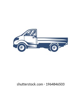 Pick up truck design vector illustration, Creative Pick up truck logo design concept template, symbols icons