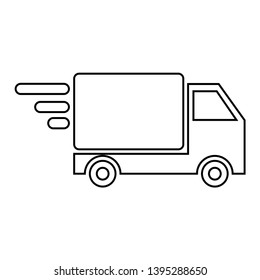 Pick up truck flat icon. delivery truck icon/fast shipping delivery truck