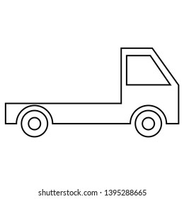 Pick up truck flat icon. delivery truck icon/fast shipping delivery truck