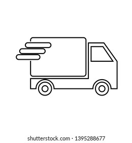 Pick up truck flat icon. truck icon/fast shipping delivery truck