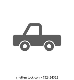 pick up truck icon in trendy flat style isolated on white background. Symbol for your web site design, logo, app, UI. Vector illustration, EPS