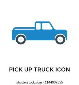 Pick Up Truck Icon Vector Isolated On White Background For Your Web And Mobile App Design, Pick Up Truck Logo Concept