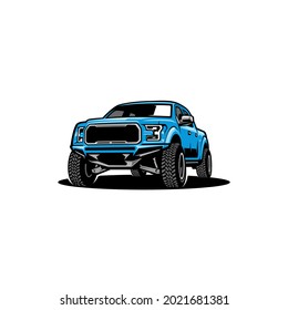 pick up truck isolated vector