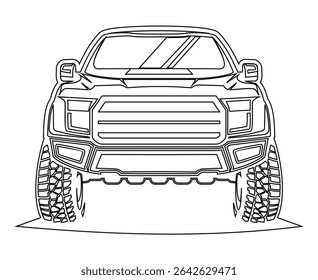 pegar caminhão linha design ilustração vetor arte