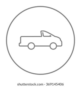 Pick Up Truck Line Icon.