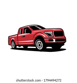 Pick Up Truck Logo Design Vector