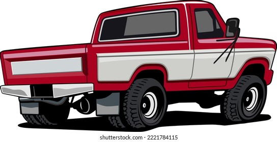 pick up truck logo design vector