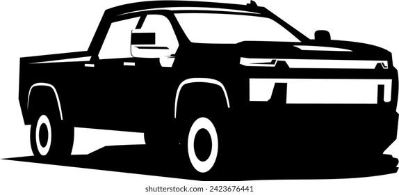 pick up truck logo design vector