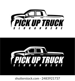 Pick-up-LKW-Logo-Design-Vektorgrafik