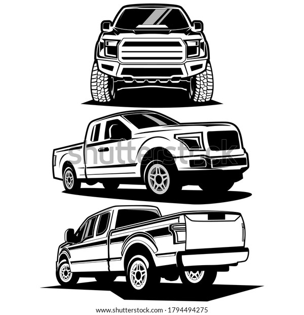 Pick Truck Logo Design Vector Stock Vector (Royalty Free) 1794494275