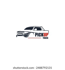 Pick up truck, truck logo template. Suitable for your design need, logo, illustration, animation, etc.
