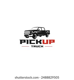 Pick up truck, truck logo template. Suitable for your design need, logo, illustration, animation, etc.