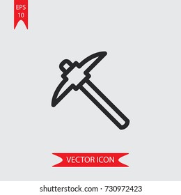 Pick vector icon, illustration symbol