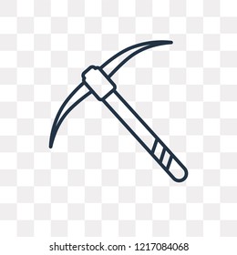Pick vector outline icon isolated on transparent background, high quality linear Pick transparency concept can be used web and mobile