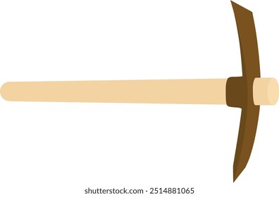 Ilustração Vetorial Pickax Hoe. Design gráfico. Elemento