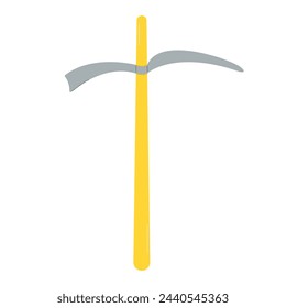 Pickaxe climbing equipment. Vector illustration