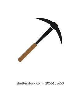 Pickaxe icon design template illustration isolated vector