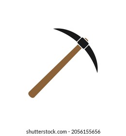 Pickaxe icon design template illustration isolated vector