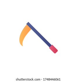 pickaxe icon flat design vector color design. isolated on white background