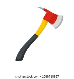 Pickaxe icon. Flat illustration of pickaxe vector icon for web