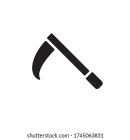 pickaxe icono glifo vector. aislado en fondo blanco