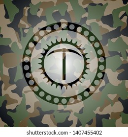 pickaxe icon inside camo emblem