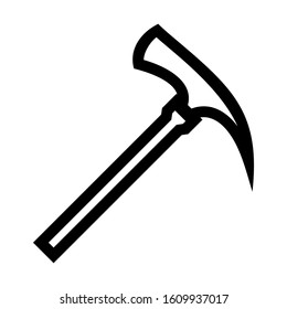 pickaxe icon isolated sign symbol vector illustration - high quality black style vector icons

