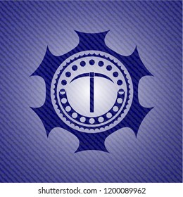 pickaxe icon with jean texture