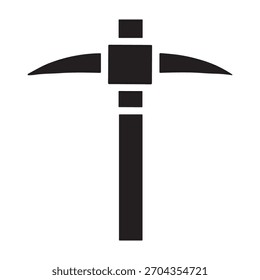 Pickaxe icon or logo isolated sign symbol vector illustration - high quality black style vector icons