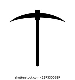 Pickaxe-Symbol. Bergbau. Baugewerbe. Vektorgrafik.