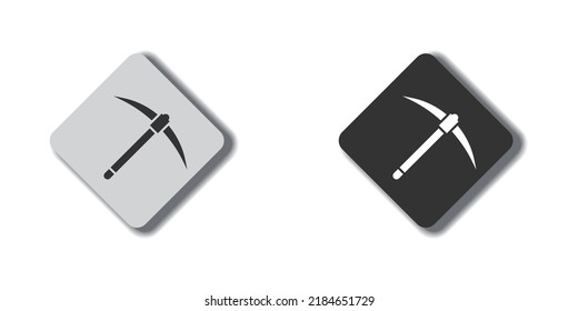 Pickaxe icon. Mining tool symbol. Pick axe icon. Vector illustration.