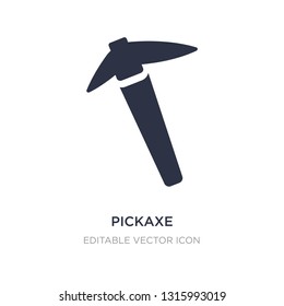 pickaxe icon on white background. Simple element illustration from Construction and tools concept. pickaxe icon symbol design.