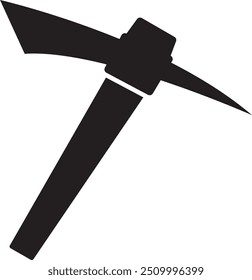 Pickaxe icon on white background