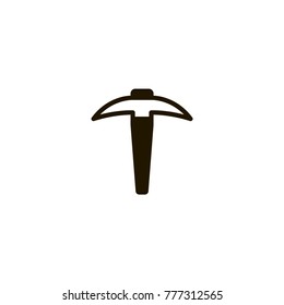 pickaxe icon. sign design