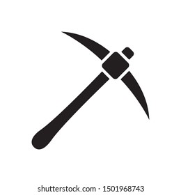 Pickaxe icon in trendy flat style design. Vector graphic illustration. Suitable for website design, logo, app, and ui. EPS 10.