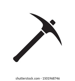 Pickaxe icon in trendy flat style design. Vector graphic illustration. Suitable for website design, logo, app, and ui. EPS 10.
