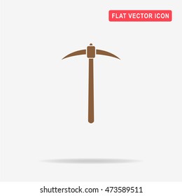 Pickaxe icon. Vector concept illustration for design.