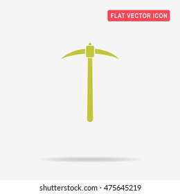 Pickaxe icon. Vector concept illustration for design.